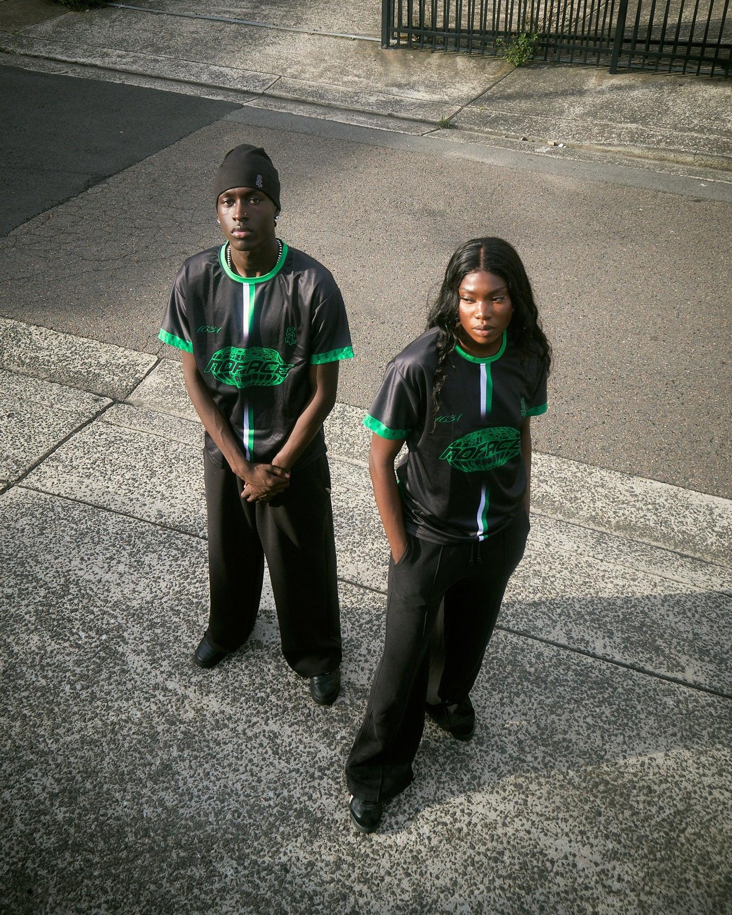 NO FACE JERSEY BLACK & GREEN - NO FACE