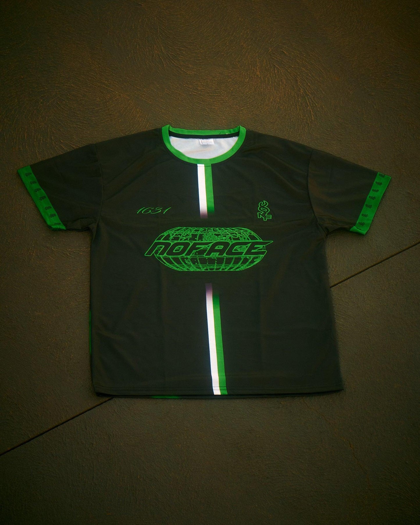 NO FACE JERSEY BLACK & GREEN - NO FACE