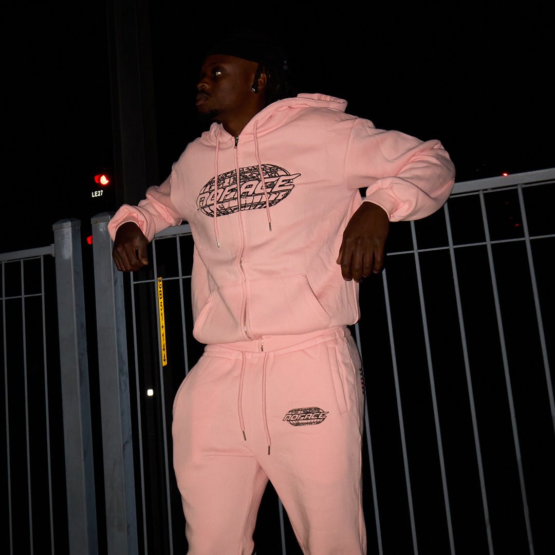 TRUE IDENTITY ZIP HOODIE: PINK - NO FACE