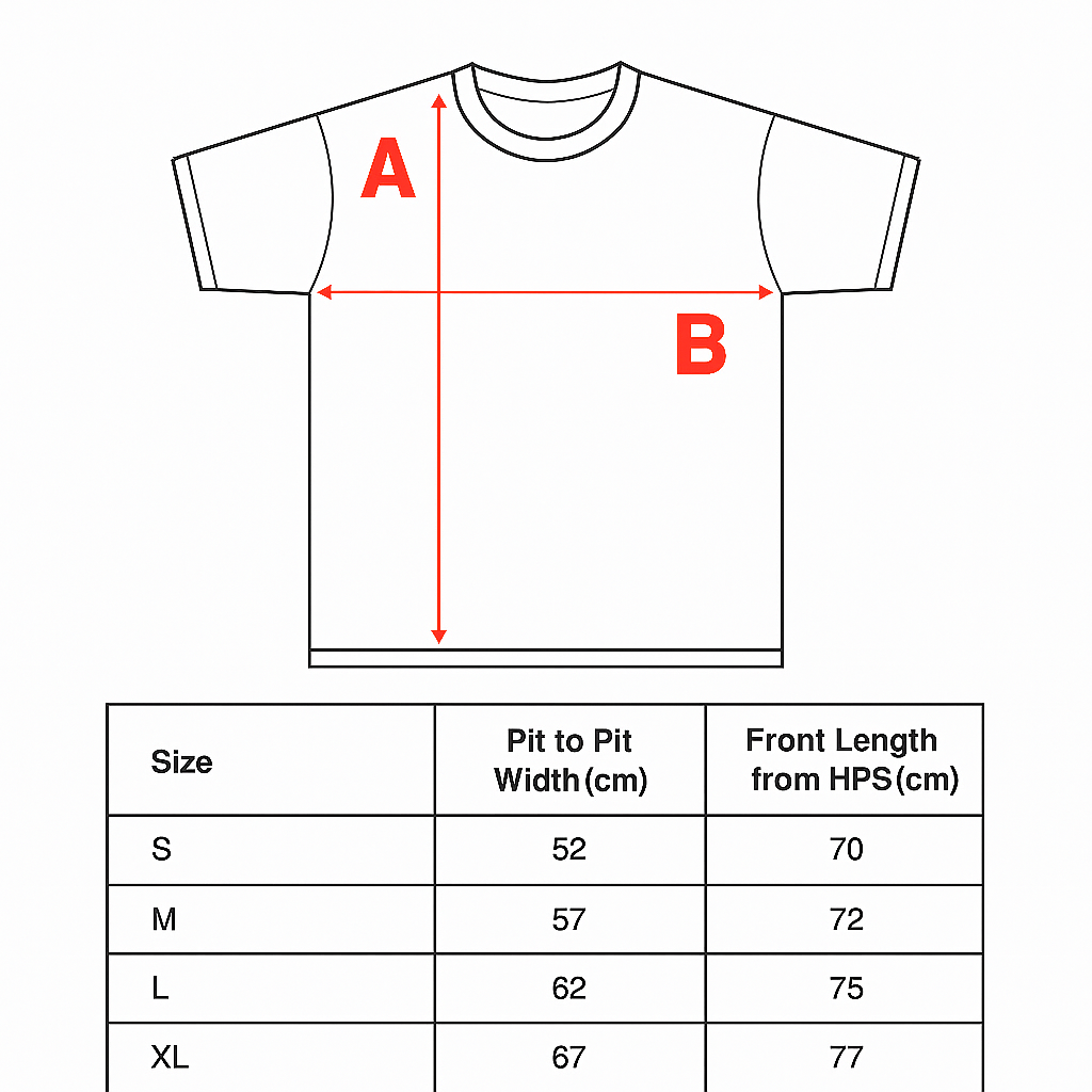 BRAZIL YELLOW JERSEY Size Guide