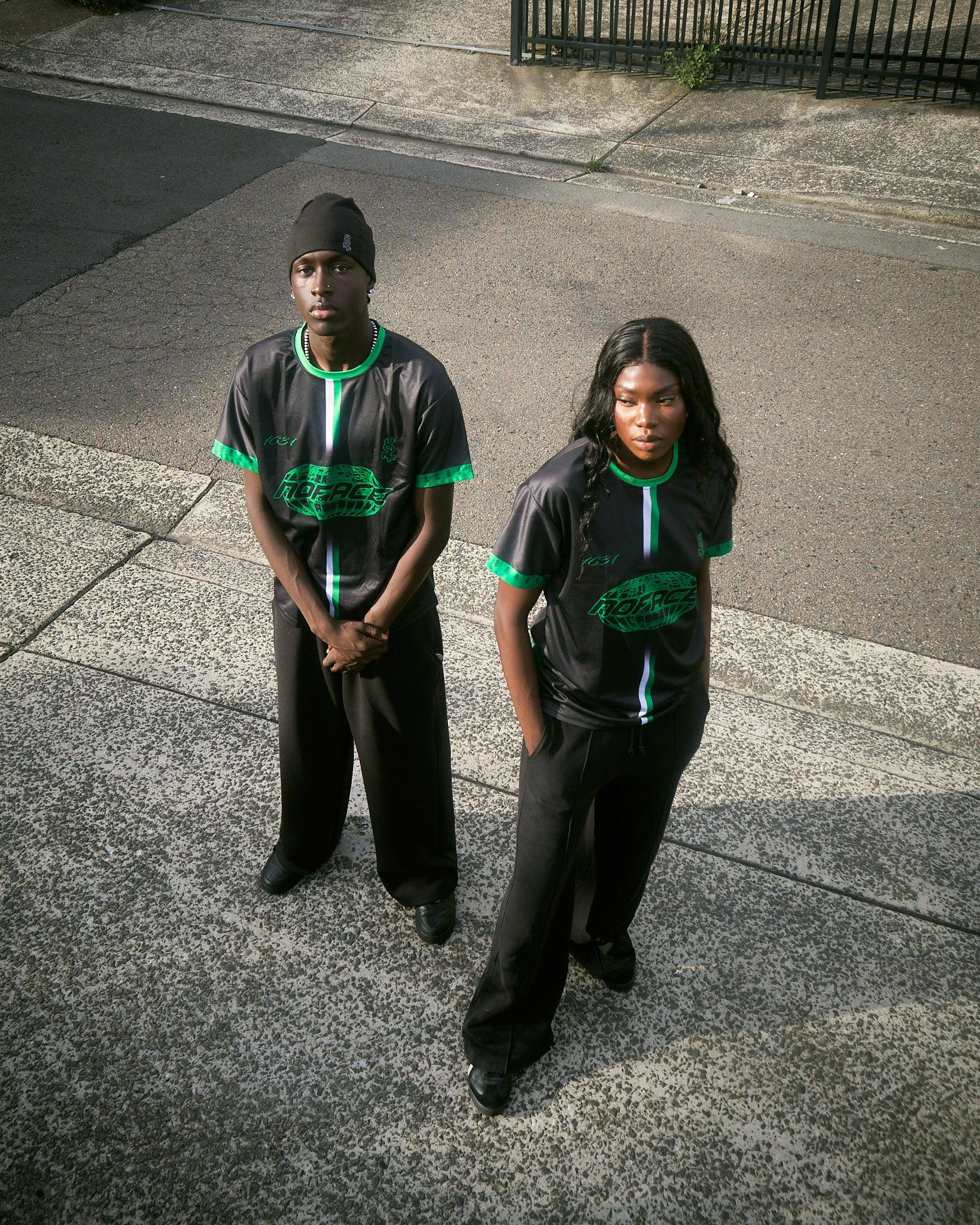NO FACE JERSEY BLACK & GREEN - NO FACE