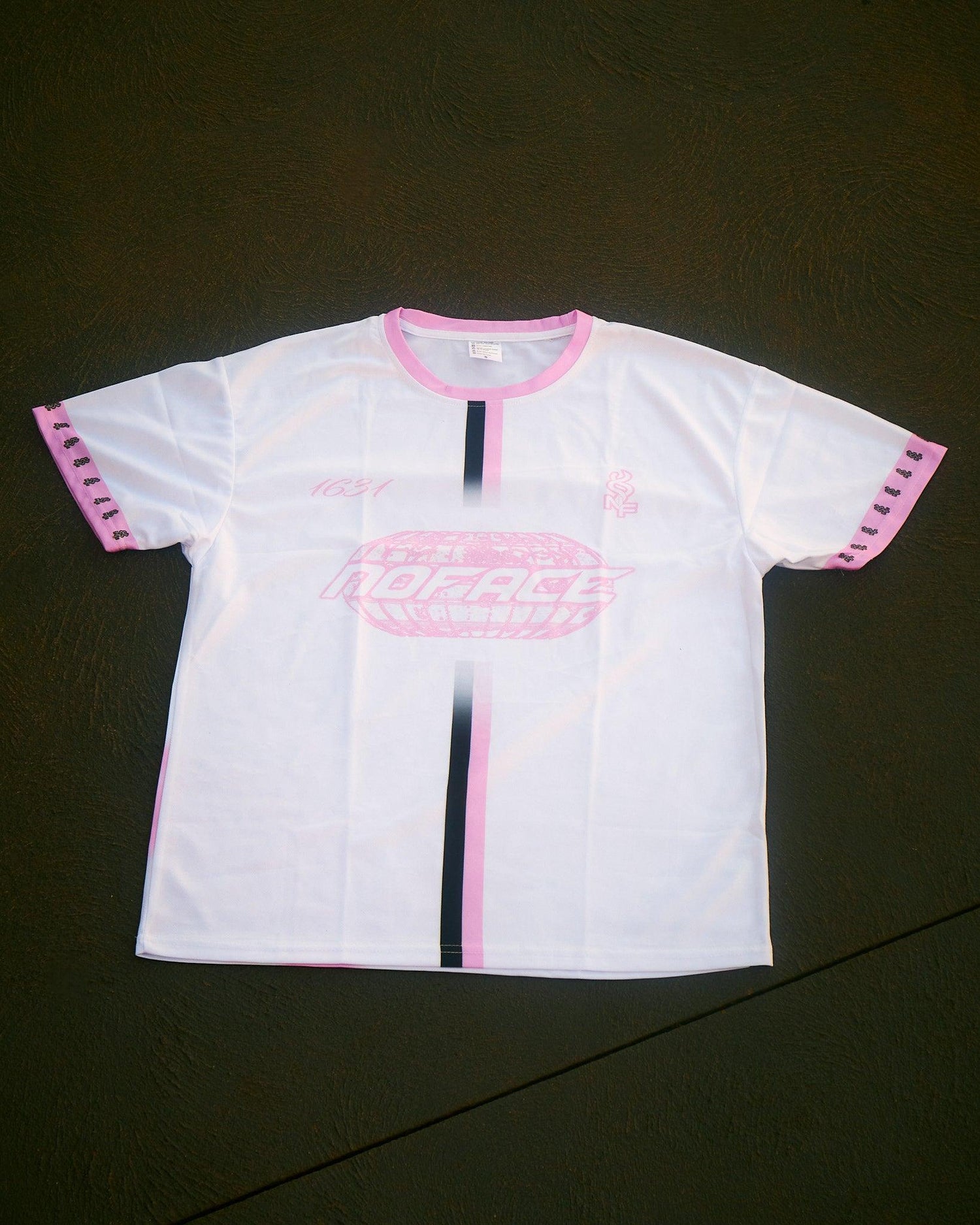 NO FACE JERSEY 'WHITE & PINK' - NO FACE