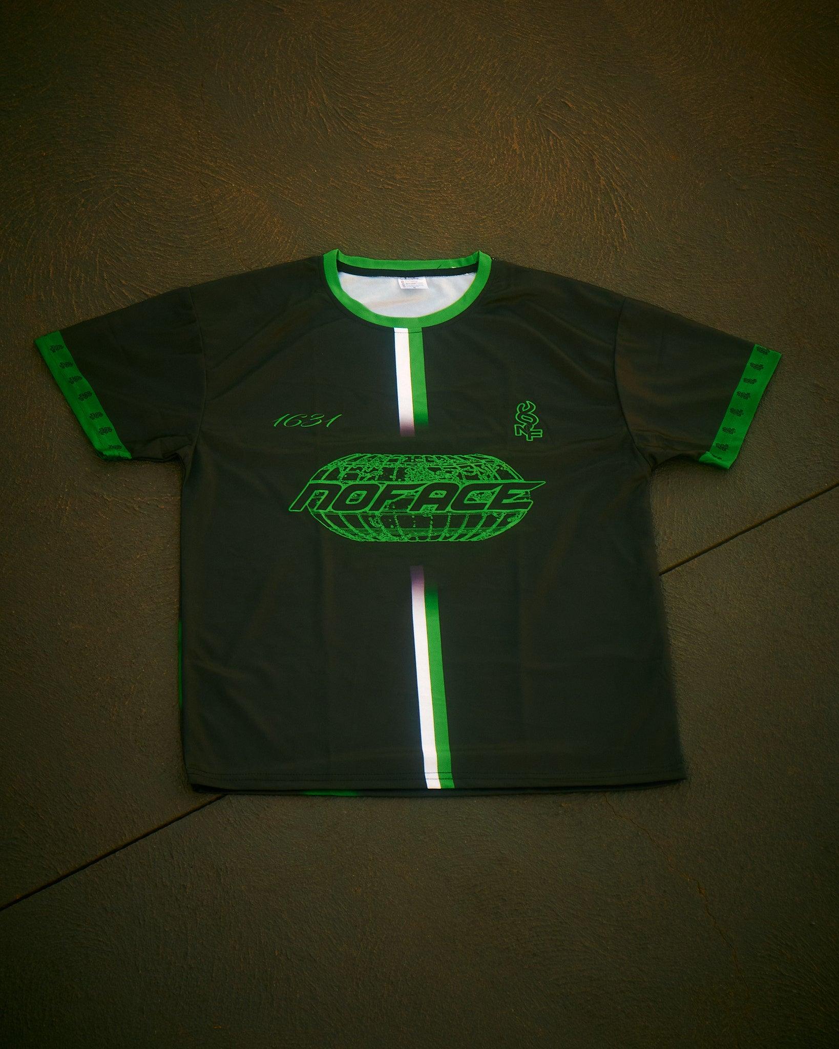 NO FACE JERSEY BLACK & GREEN - NO FACE