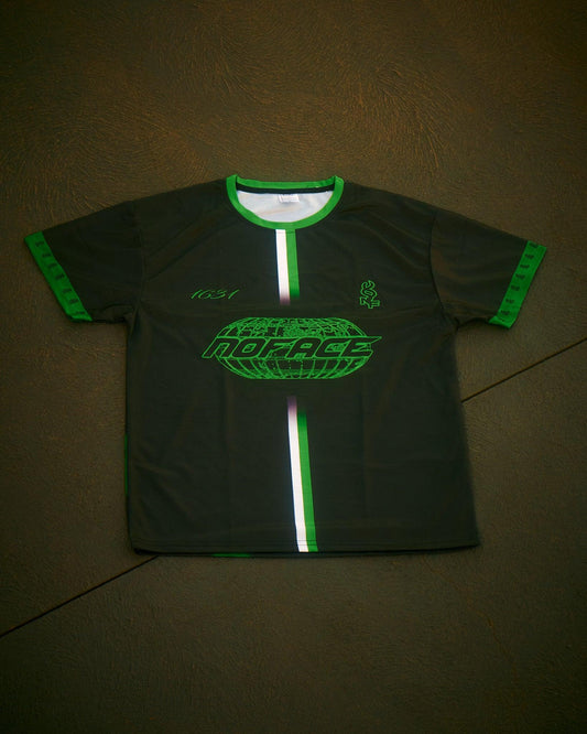 NO FACE JERSEY BLACK & GREEN - NO FACE