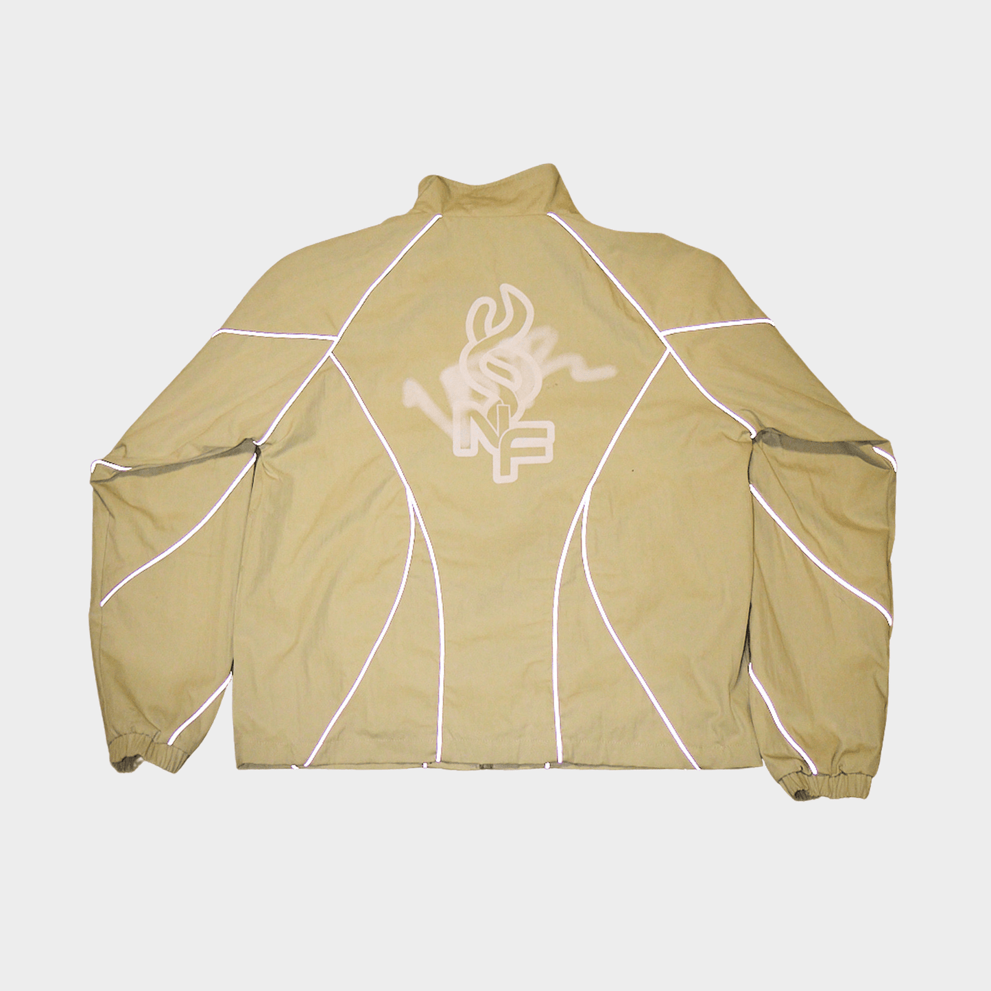 BEIGE REFLECTIVE JACKET - NO FACE