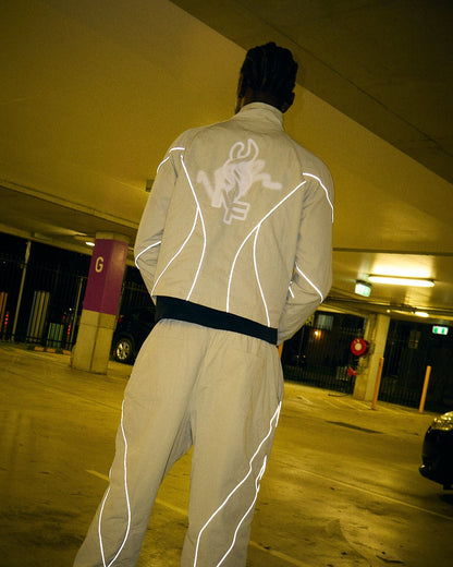 BEIGE REFLECTIVE PANT - NO FACE