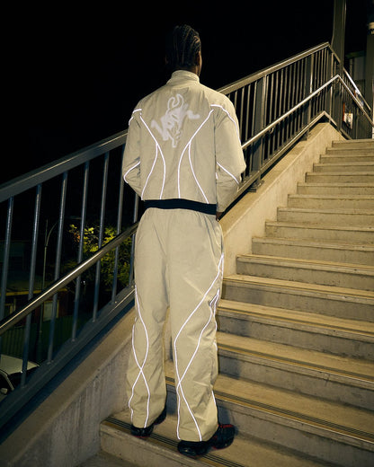 BEIGE REFLECTIVE PANT - NO FACE