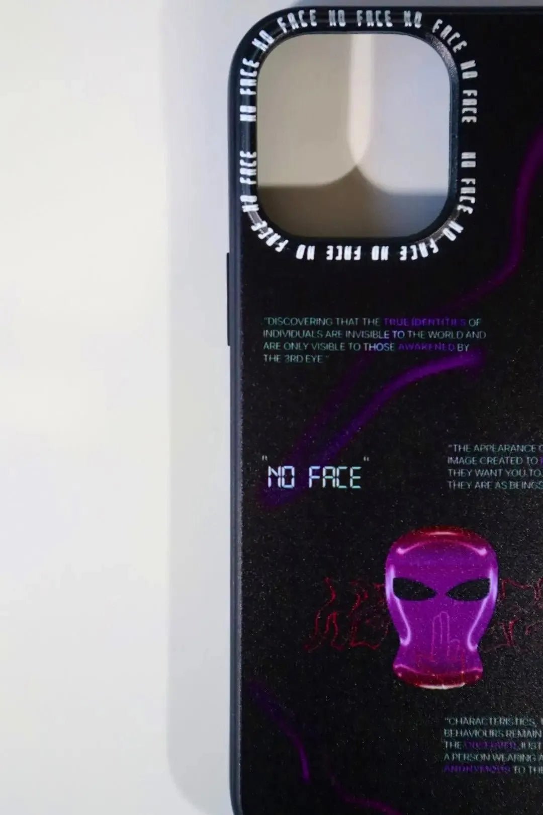 'HIDDEN GHOST' PHONE CASE FOR iPHONE - NO FACE