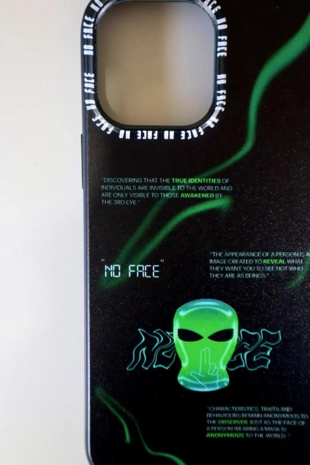 'HIDDEN GHOST' PHONE CASE FOR iPHONE - NO FACE