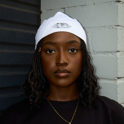 LOCKED - IN SKULL CAP (WHITE) - NO FACE