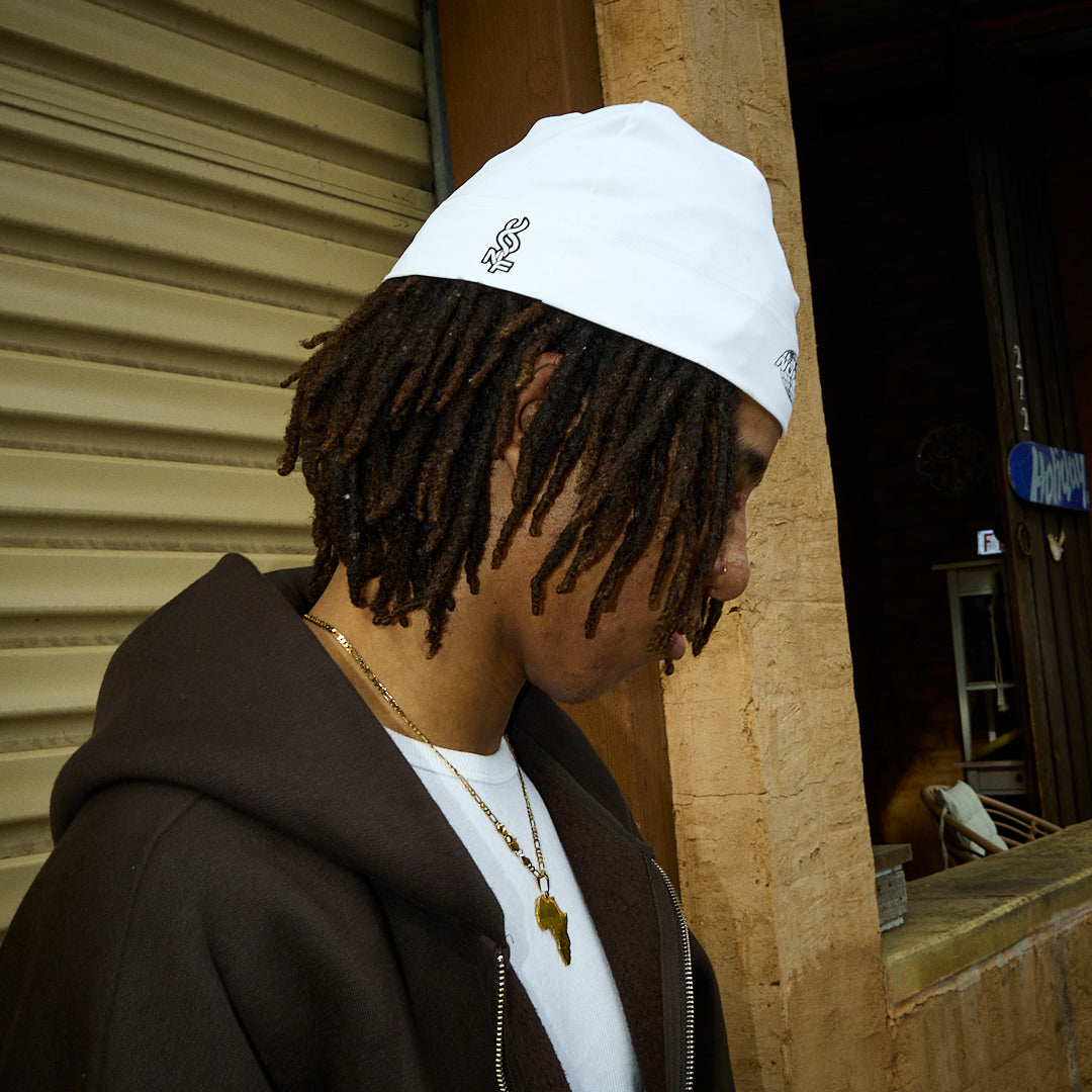 LOCKED-IN SKULL CAP (WHITE)