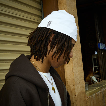 LOCKED-IN SKULL CAP (WHITE)
