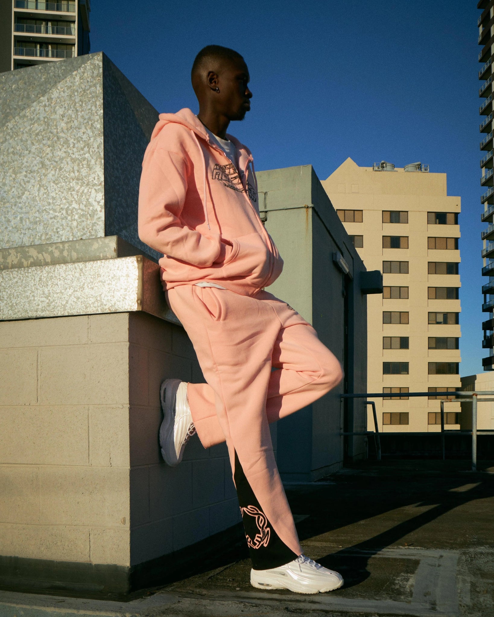 NO FACE FLAIR PANTS (PINK + BLACK) - NO FACE
