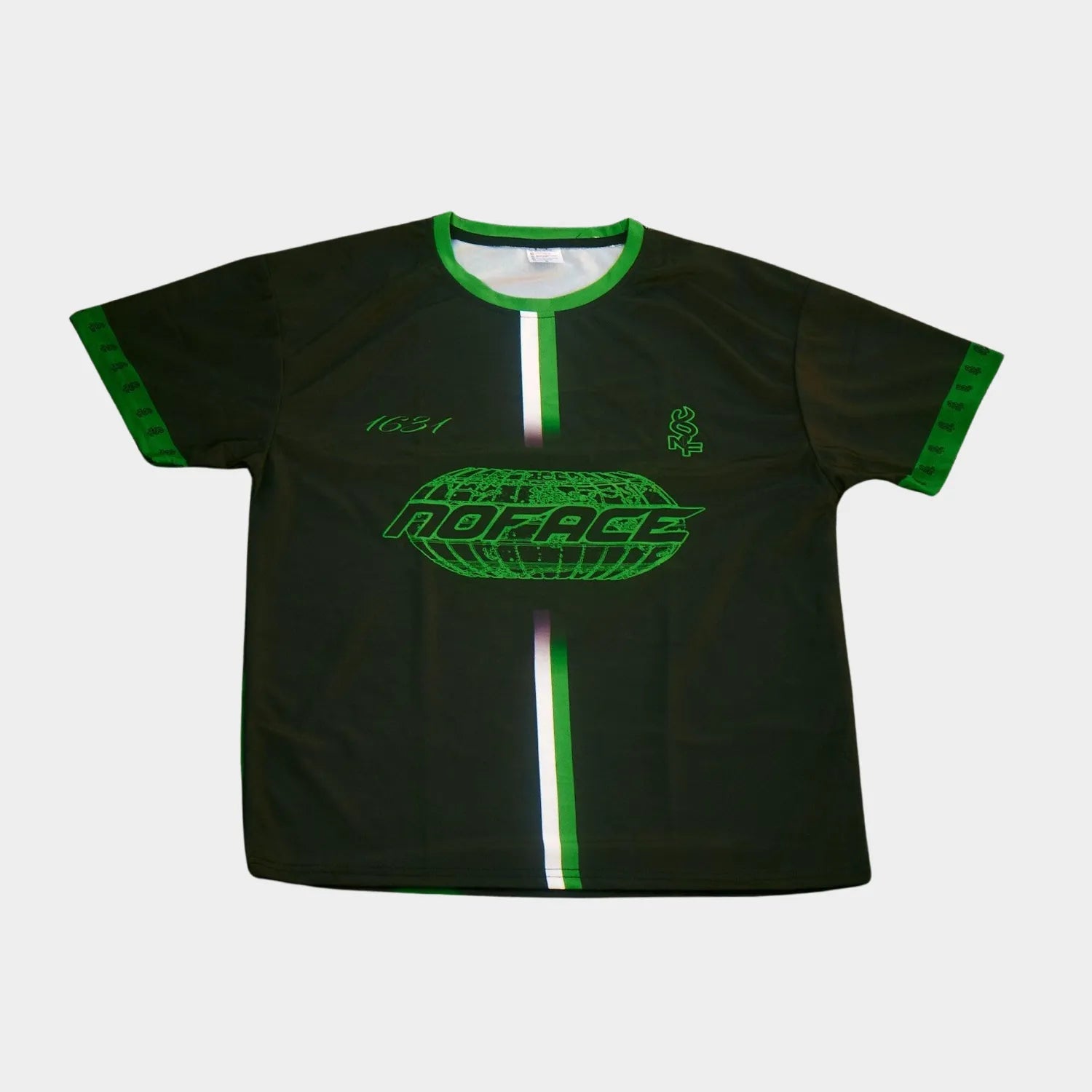 NO FACE JERSEY BLACK & GREEN - NO FACE