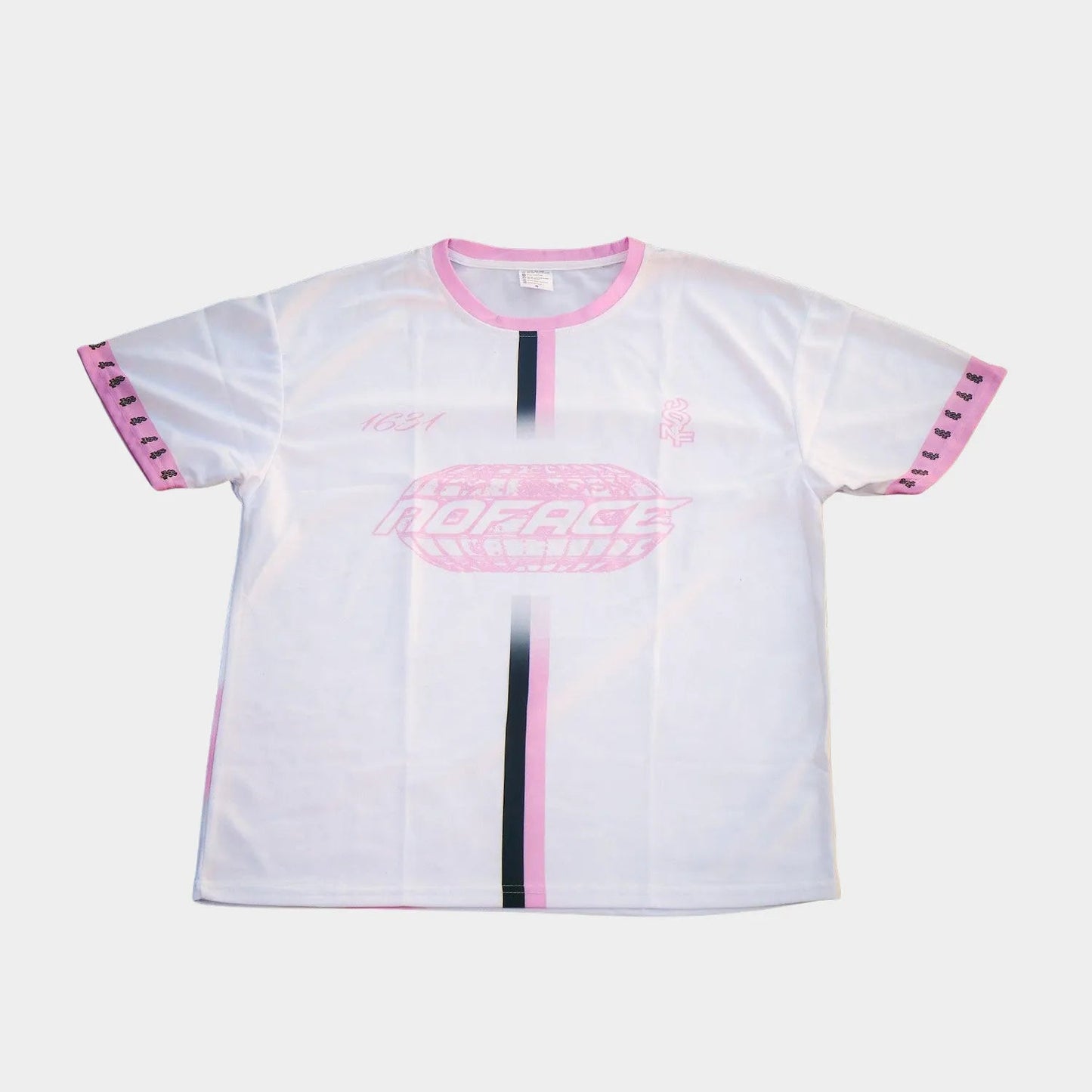NO FACE JERSEY 'WHITE & PINK' - NO FACE