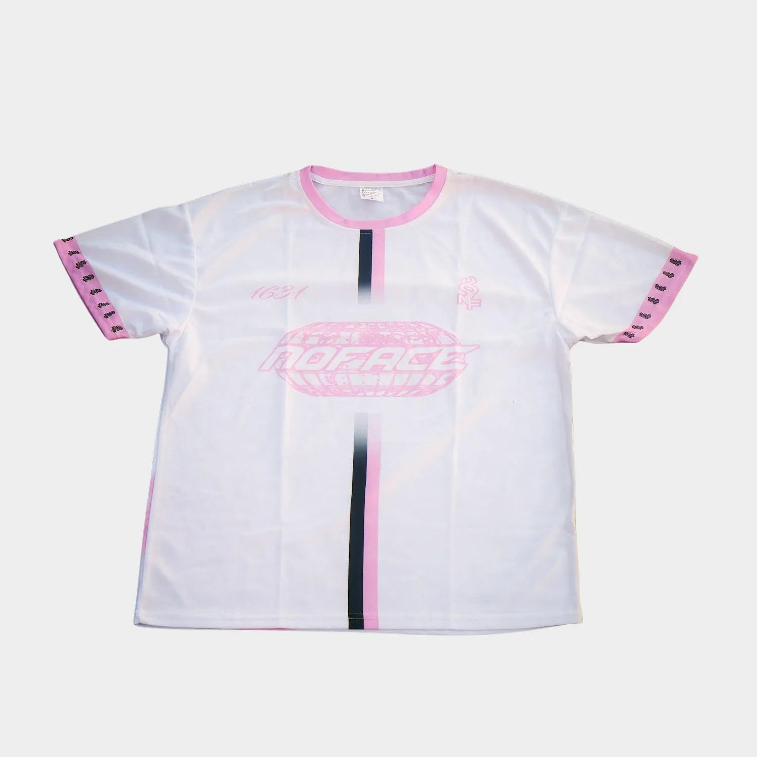 NO FACE JERSEY 'WHITE & PINK' - NO FACE