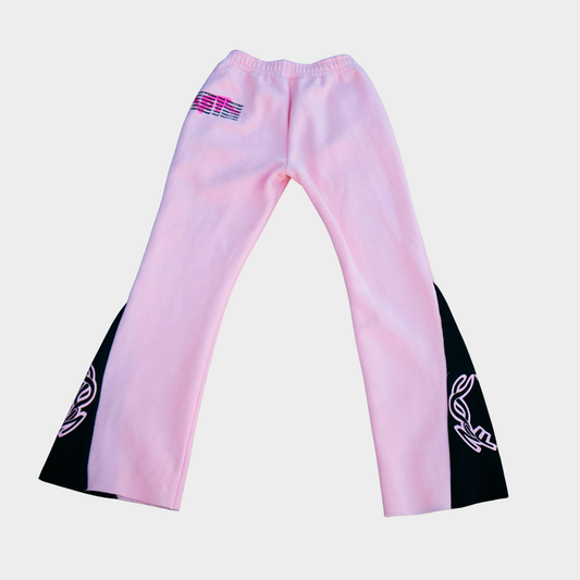 NO FACE FLAIR PANTS (PINK + BLACK)