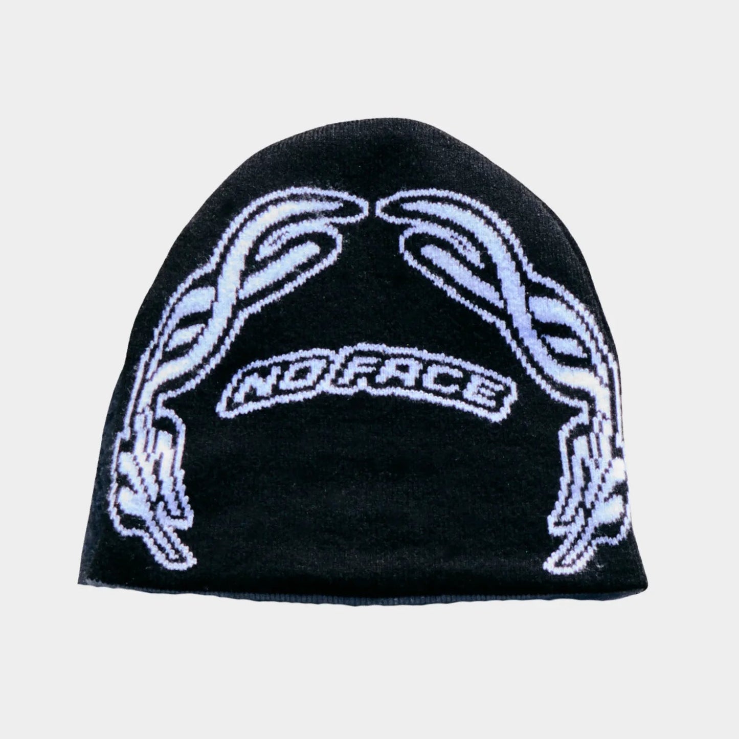 REVERSIBLE BEANIE BLACK & GREY - NO FACE