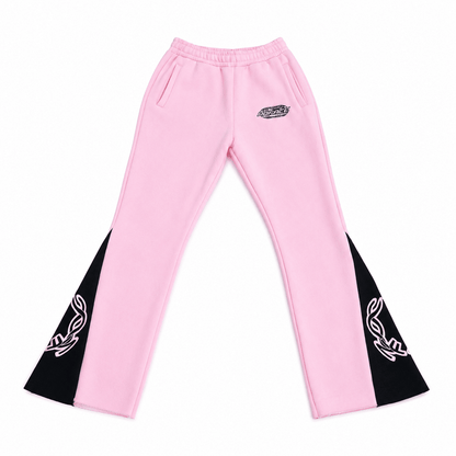 TRUE IDENTITY FLARE PANTS: PINK - NO FACE