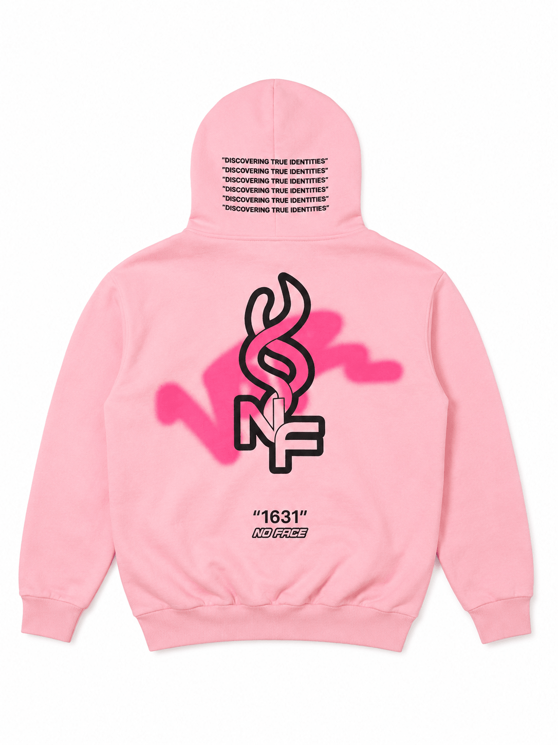 TRUE IDENTITY ZIP HOODIE: PINK - NO FACE