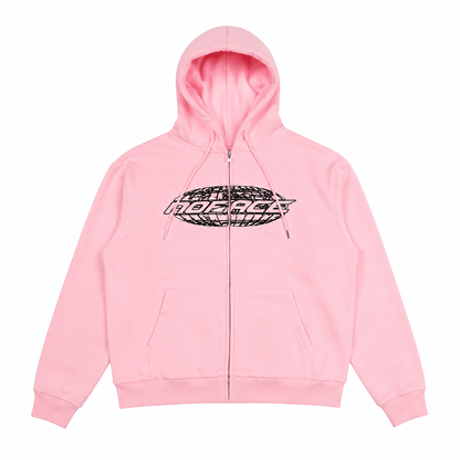 TRUE IDENTITY ZIP HOODIE: PINK - NO FACE